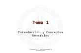 Informática I – Biblioteconomía y Documentación Tema 1 Introducción y Conceptos Generales.