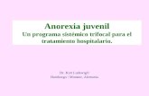 Anorexia juvenil Un programa sistémico trifocal para el tratamiento hospitalario. Dr. Kurt Ludewig© Hamburgo / Munster, Alemania.