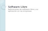 Software Libre y su aplicacion en las empresas