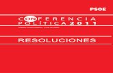 Resoluciones conferencia política 2011