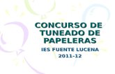 CONCURSO DE TUNEADO DE PAPELERAS IES FUENTE LUCENA 2011-12.