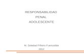 RESPONSABILIDAD PENAL ADOLESCENTE M. Soledad Piñeiro Fuenzalida 2012.