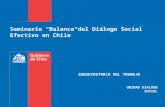 Seminario Balance del Diálogo Social Efectivo en Chile SUBSECRETARIA DEL TRABAJO UNIDAD DIALOGO SOCIAL Santiago, 5 de julio 2012.