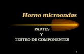 1 Horno microondas PARTES Y TESTEO DE COMPONENTES.