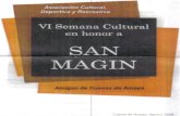 Programa VI Semana Cultural en honor a: SAN MAGIN