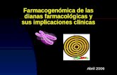 Farmacogenómica de las dianas farmacológicas y sus implicaciones clínicas Abril 2006.