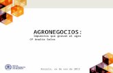 CP Analía Selva AGRONEGOCIOS: Impuestos que gravan al agro Rosario, xx de xxx de 2013.