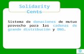 Sistema de donaciones de mutuo provecho para las cadenas de grande distribución y ONG. Solidarity Cents.
