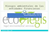 Riesgos ambientales de las entidades financieras, 2012