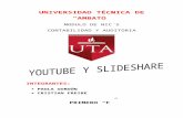 Consulta youtube y slideshare