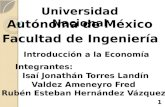 1. Temario: 1)Clasificación mundial de la UNAM y la ITESM, y comparación entre las primeras 10 del mundo 2)La UNAM 2.1)Pase reglamentado 2.2)Ideas generales.