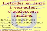 Pràctiques lletrades en línia i vernacles, d’adolescents catalans