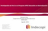 Participación de Perú en el Proyecto APEC Educación en Normalización por Ing. Rosario Uria