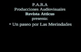 P.A.R.A Producciones Audiovisuales Revista Atticus presenta: Un paseo por Las Merindades.