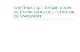 SUBTEMA 2.4.2. RESOLUCION DE PROBLEMAS DEL TEOREMA DE VARIGNON.