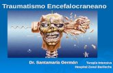 Traumatismo Encefalocraneano Dr. Santamaría Germán Terapia Intensiva Dr. Santamaría Germán Terapia Intensiva Hospital Zonal Bariloche.