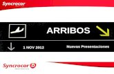 ARRIBOS Nuevas Presentaciones 1 NOV 2012. Syncrocor 10 y 20mg… Gerencia Médica Ariel G. Perelsztein.