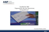 Auditoría 302 Operación de los Servicios Telegráficos Cuenta Pública 2011 ASF | 1.