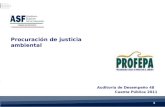 Cuenta Pública 2011 Auditoría de Desempeño 48 Procuración de justicia ambiental 11.