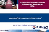REGIMEN DE PERCEPCIONES DEL IGV Ley Nº 29173 Publicada el 23.12.2007 Instituto de Administración Tributaria y Aduanera - IATA.