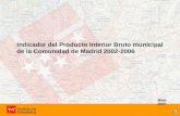 Indicador del Producto Interior Bruto municipal de la Comunidad de Madrid 2002-2006 Mayo 2009.