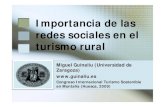 Importancia de la Redes Sociales en el Turismo Rural