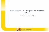 Plan nacional e integral de turismo de España 2012-2016