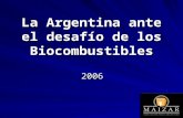 La Argentina ante el desafío de los Biocombustibles 2006.