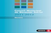 Memòria del Consell Municipal de Benestar Social i síntesi de les propostes de futur dels grups  de treball