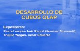 DESARROLLO DE CUBOS OLAP Expositores: Cabrel Vargas, Luis Daniel (Seminar Microsoft) Trujillo Vargas, Cesar Eduardo.