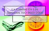 La Calidad En Los Servicios ISO 9000