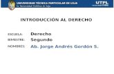 UTPL-INTRODUCCIÓN AL DERECHO-II BIMESTRE-(abril agosto 2012)