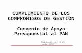 CUMPLIMIENTO DE LOS COMPROMISOS DE GESTIÓN Convenio de Apoyo Presupuestal al PAN Huancavelica, 18 de Junio 2012.