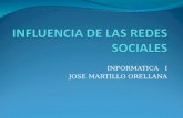 INFORMATICA I JOSE MARTILLO ORELLANA QUE SON LAS REDES SOCIALES Las redes sociales son estructuras sociales compuestas de grupos de personas, las cuales.