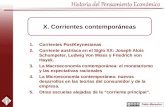 1.Corrientes PostKeynesianas 2.Corriente austríaca en el Siglo XX: Joseph Alois Schumpeter, Ludwig Von Mises y Friedrich von Hayek. 3.La Macroeconomía.