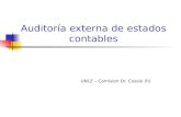 Auditoría externa de estados contables UNLZ – Comision Dr. Cossio (h)