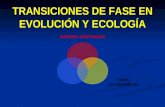 TRANSICIONES DE FASE EN EVOLUCIÓN Y ECOLOGÍA AGENTES ADAPTABLES VIRUS: CUASIESPECIES ECOSISTEMAS: CAMBIOS CATASTRÓFICOS.