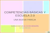 COMPETENCIAS BÁSICAS Y ESCUELA 2.0 UNA BUENA PAREJA CURSO ESCUELA 2.0 EN ARAGÓN José Ramón Olalla Celma.