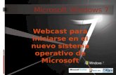 Microsoft Windows 7 Webcast para iniciarse en el nuevo sistema operativo de Microsoft Pani.es.