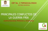 PRINCIPALES CONFLICTOS DE LA GUERRA FRÍA CBT No. 3 TEMASCALCINGO HISTORIA UNIVERSAL Confrontaciones Militares y Amenazas.