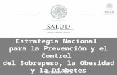 Estrategia Nacional para la Prevención y el Control del Sobrepeso, la Obesidad y la Diabetes Noviembre, 2013.