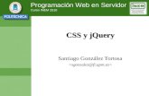 Programación Web en Servidor Curso INEM 2010 CSS y jQuery Santiago González Tortosa.