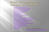 Autor: F. Javier Bardisa  I. Cementos: composición Cementos: composición II. Pasta de consistencia normal Pasta de consistencia.