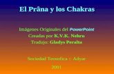 El Prâna y los Chakras Imágenes Originales del P owerPoint Creadas por K.V.K. Nehru Tradujo: Gladys Peralta Sociedad Teosofica :: Adyar 2001.