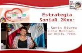 Estrategia SoniaR.2Kxx : Licda. Sonia Rivera Alcaldesa Municipal, San Benito, Petèn.