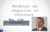 Mag. Iván Castillo infomediario@gmail.com Modelos de negocios en internet.