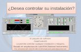 ¿Desea controlar su instalación? El paquete de software DataControl11 Le permite controlar cualquier instalación o máquina. Basado en arquitectura de LabVIEW.