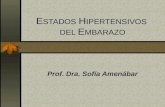 E STADOS H IPERTENSIVOS DEL E MBARAZO Prof. Dra. Sofía Amenábar.