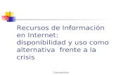 Colombo/Sala Recursos de Información en Internet: disponibilidad y uso como alternativa frente a la crisis.