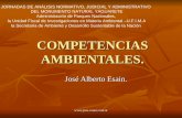 COMPETENCIAS AMBIENTALES. José Alberto Esain. JORNADAS DE ANÁLISIS NORMATIVO, JUDICIAL Y ADMINISTRATIVO DEL MONUMENTO NATURAL YAGUARETE.